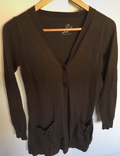 Gilet long marron cache - long,