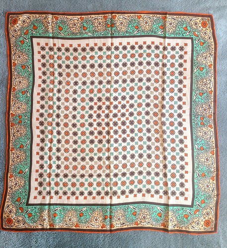 Carré soie vintage - soie, vintage-