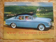 CATALOGUE/BROCHURE NEW HUMBER HAWK - ROOTES SERVICE