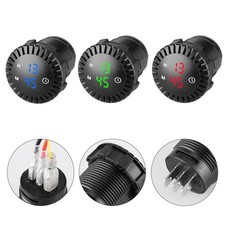 Horloge Numérique Étanche 12V 24V pour Véhicules Tout Route Contrôle Tactile