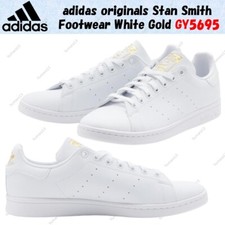 Chaussures Adidas originales Stan Smith or blanc GY5695 pour hommes taille