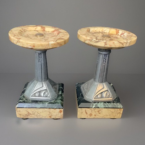 Paire cassolettes art deco - de,