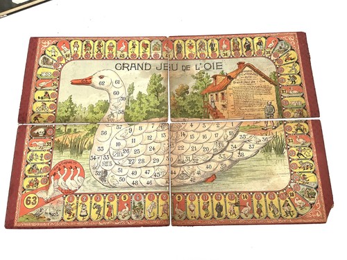 Grand jeu oie antique - jeu, de