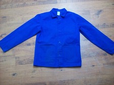 veste bleu de travail ancienne taille : 44 epaule a epaule