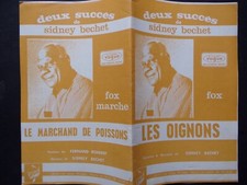 partition LES OIGNONS - LE MARCHAND DE POISSONS - Sidney Béchet  - orchestre
