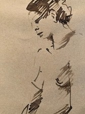 Dessin Atelier Ancien Nu