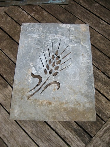 Ancien pochoir zinc - en,