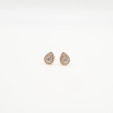 Boucles d'oreilles or rose 18