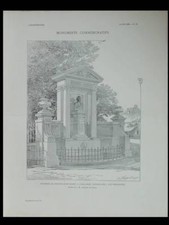 L'ARCHITECTURE N°17 1903 L'ISLE ADAM, MONUMENT JULES DUPRE, SCELLIER DE GISORS