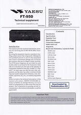 Service Manuel D'Instructions pour Yaesu FT-950