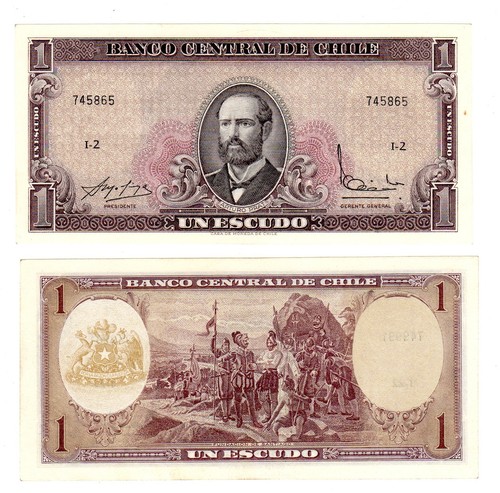 Chile billet escudo 1964 - nd,