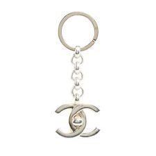 Chanel 1996 Porte Clefs ou Breloque CC Silver Turnlock Key Holder or Charm