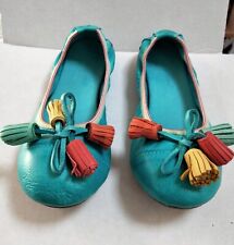 Ballerines tout cuir turquoise "lune et l'autre" T 36 occasion 