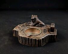 Artisanat Tranchée Trench Art Allemand Ww1 Cendrier IR 55 Travail Forêt Noire