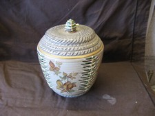 Très beau pot couvert en grès vintage de Jacques Breugnot vers 1970