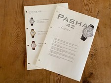 CARTIER Fiche De Catalogue - Montres Bijou - PASHA 42 - 21 X 30 Cm