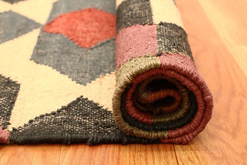 Tissé main laine jute - à,