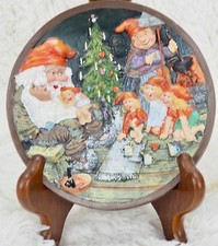Rolf Lidberg Troll/Tomte Couple with Kids - Christmas Wall Hanging Figurine 6"