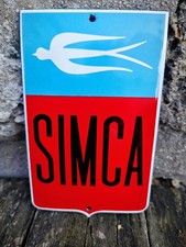 Plaque émaillée SIMCA Enamel