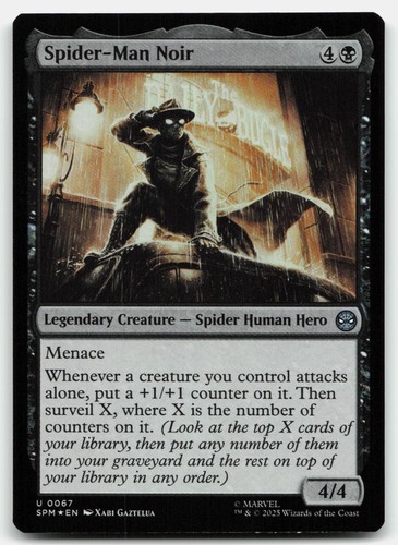 Spider man noir - noir, uncommon