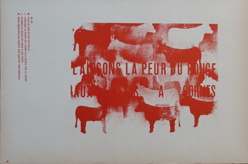 Affiche mai peur rouges - peur, du