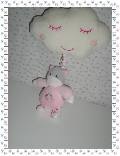 Doudou musical nuage chat - m,