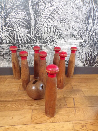 Ancien jeu bowling - de, 1900-8
