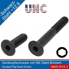 Vis à Tête Fraisée Avec Creux Hexagonal 5/16-18 UNC Acier 12.9 Noir