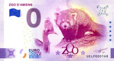 80 AMIENS Zoo 4, Panda roux, 2025, Billet Euro Souvenir