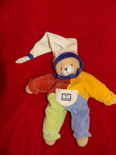 Doudou Peluche Ours Arlequin