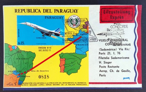 Concorde vol inaugural - concorde, france