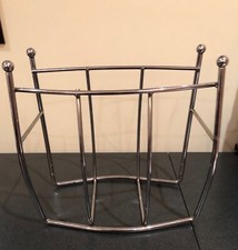 Sturdy Stainless Steel Bathroom Magazine Newspaper Holder Basket