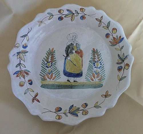 Assiette chantournee ancienne - assiette,