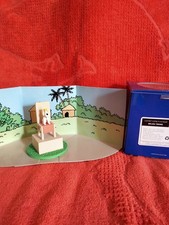 Diorama Moulinsart Tintin "Milou trône" avec sa boîte d'origine