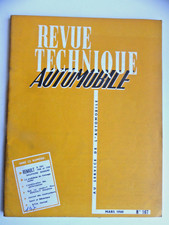 RTA Revue technique automobile RENAULT R 1091 DAUPHINE ET GORDINI 1958 /1959