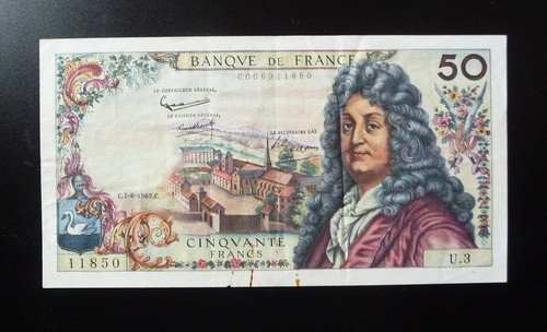 Billet francs racine - billet, 50