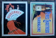 Sous main Dubonnet 1900 indicateur chemins de fer publicité