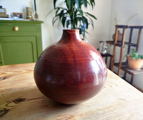 Vase boule grès - vase,