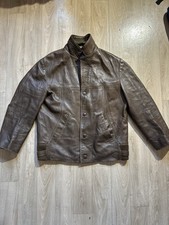 Veste Vintage en cuir marron