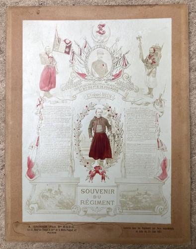 Souvenir regiment 1 - du, regiment-1°