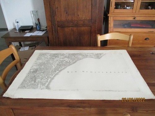 Carte gravure 34 cote - 58, 11