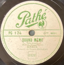 Bourvil : Houpetta la bella / Quand même DISQUE 78 tours rpm PATHE PG 174