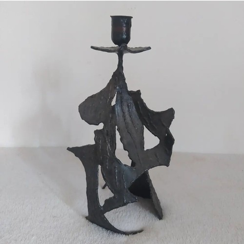 Sculpture bougeoir fer - sculpture,