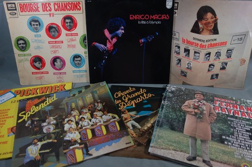 Lot disques vinyles 33 - x9,