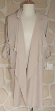 Veste longue beige neuve taille unique marque YOYA (d)