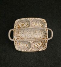 Ancien Plat VALLAURIS Céramique JEAN AUSTRUY coupe apéritif Vintage