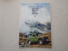 Ancienne Brochure de Vente  LES TOUT-TERRAIN MERCEDES-BENZ 240GD,300GD,230G...