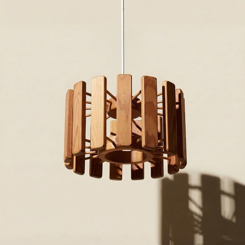 Suspension vintage pin - , bois