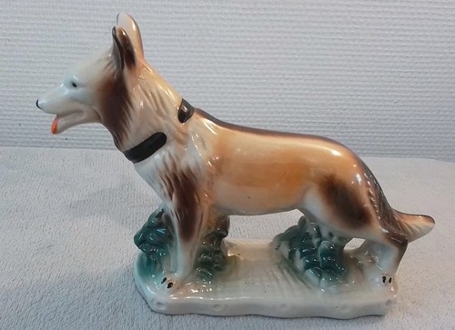 Chien colley faience - chien,