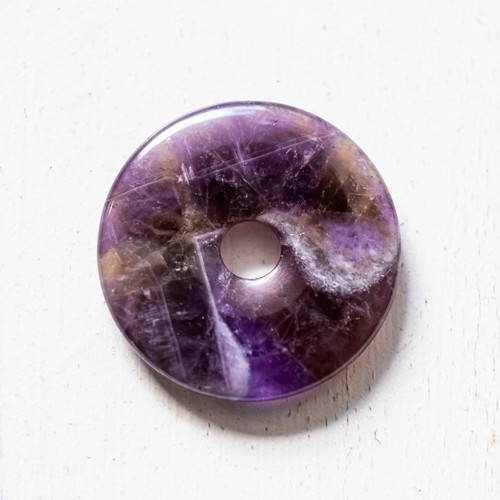 Donut pendentif améthyste - donut,